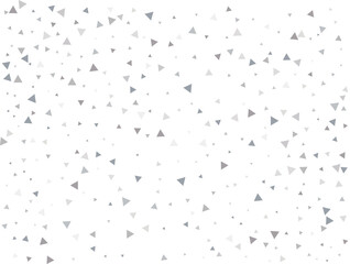 Festive Silver Triangular Confetti