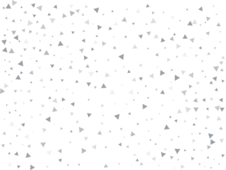 Festive Silver Triangular Confetti