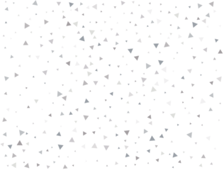 Festive Silver Triangular Confetti