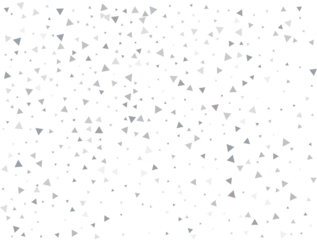 Festive Silver Triangular Confetti
