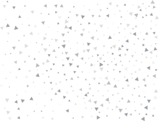 Festive Silver Triangular Confetti