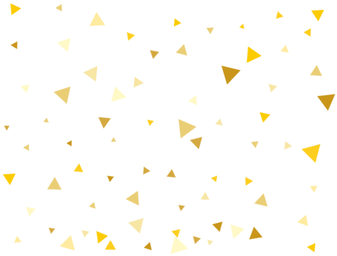 Gold Triangular Confetti
