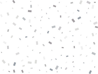 Falling Rectangular Silver Confetti