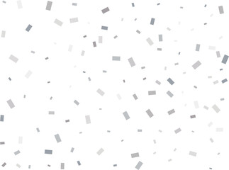 Falling Rectangular Silver Confetti