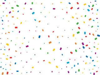 Festive Rainbow Rectangular Confetti