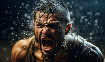 Never Give Up: A Fighter's Story of Perseverance: A photo of a fighter overcoming an obstacle, symbolizing the importance of never giving up on your goals.