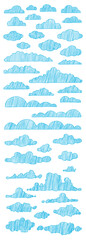 40 Hand Drawn Clouds Collection