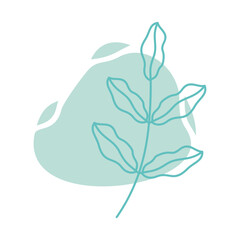 Beige abstract floral vector element