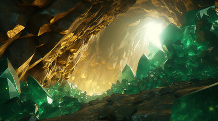 Crystal Cave. Generative Ai