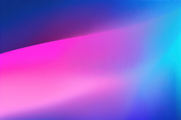 Defocused neon light. Color gradient. Blur vibrant pink blue glow soft texture radiance abstract art illustration background with copy space.