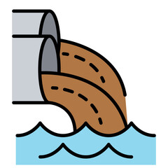 Sewage pipe icon