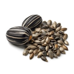 Treats for Rodents - Sunflower seeds isolated. Generative AI