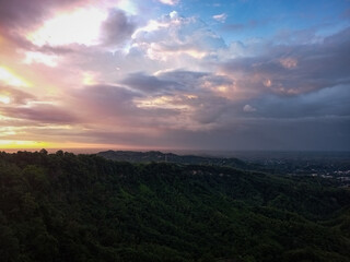 Obraz premium sunset in the mountains 