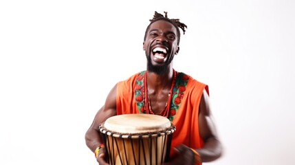 Energetic Southeast African man. Generative Ai