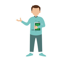 Man islamic personal illustration vector element