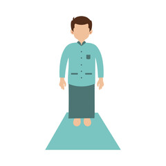 Man islamic personal illustration vector element