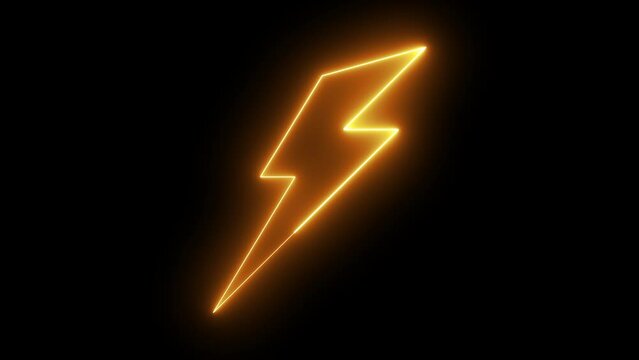 flash icon flash sale animation lightning flash neon icon flash