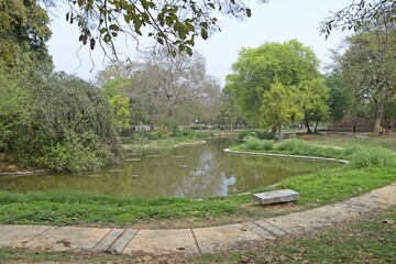 Beautiful lake in Sundar nursery , Delhi