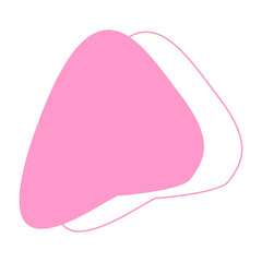 Abstract blob shape recolorable vector element