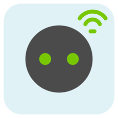 smart socket icon with outline style. Suitable for website design, logo, app, UI and ETC.