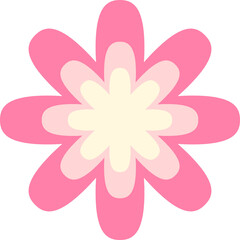 pink flower illustration