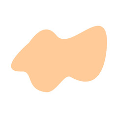 Abstract shape recolorable vector element