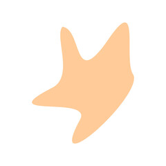 Abstract shape recolorable vector element