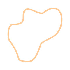 Abstract shape recolorable vector element