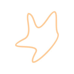 Abstract shape recolorable vector element