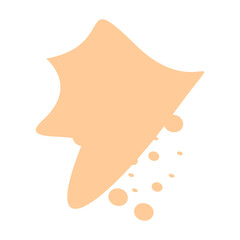 Abstract shape recolorable vector element