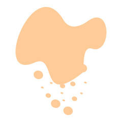 Abstract shape recolorable vector element