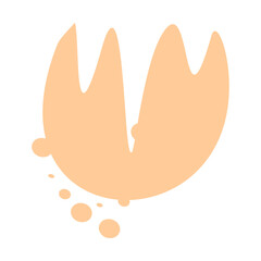 Abstract shape recolorable vector element