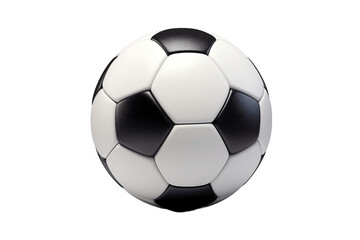 A photo-realistic soccer ball on a white background, Generative Ai - obrazy, fototapety, plakaty
