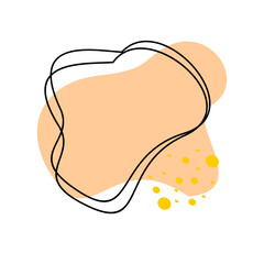 Abstract shape recolorable vector element