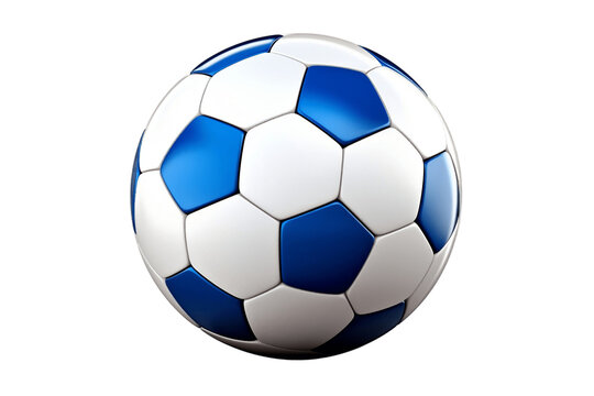 A photo-realistic soccer ball on a white background, Generative Ai