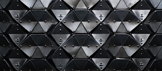 Diamond plate metal texture, offering an industrial, tough aesthetic - obrazy, fototapety, plakaty