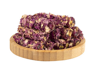 pistachio finger wick with rose petals Trukish delight