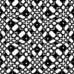 White background with black pattern. Seamless texture for fashion, textile design,  on wall paper, wrapping paper, fabrics and home decor. Simple repeat pattern.
