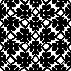 White background with black pattern. Seamless texture for fashion, textile design,  on wall paper, wrapping paper, fabrics and home decor. Simple repeat pattern.