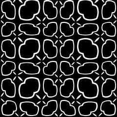 White background with black pattern. Seamless texture for fashion, textile design,  on wall paper, wrapping paper, fabrics and home decor. Simple repeat pattern.