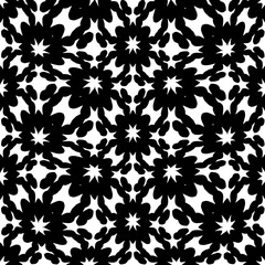 White background with black pattern. Seamless texture for fashion, textile design,  on wall paper, wrapping paper, fabrics and home decor. Simple repeat pattern.