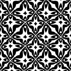 White background with black pattern. Seamless texture for fashion, textile design,  on wall paper, wrapping paper, fabrics and home decor. Simple repeat pattern.