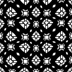 White background with black pattern. Seamless texture for fashion, textile design,  on wall paper, wrapping paper, fabrics and home decor. Simple repeat pattern.