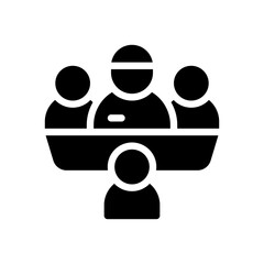 interview glyph icon