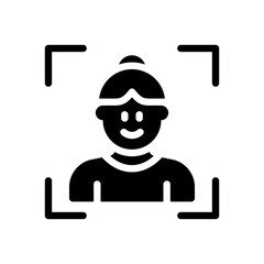 woman glyph icon