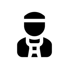 business man glyph icon