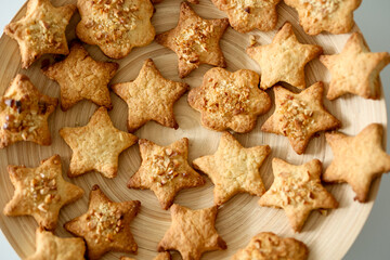 Christmas cookies on the plate