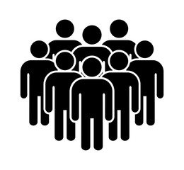 Symbol, ikona ludzi. Plik wektorowy