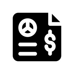 analytics glyph icon