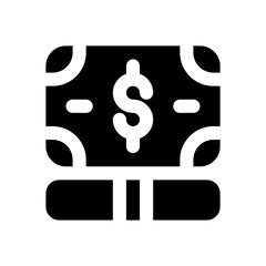 dollars glyph icon